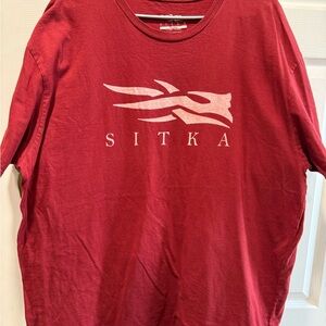 Men’s SITKA Red Graphic T-Shirt size 2